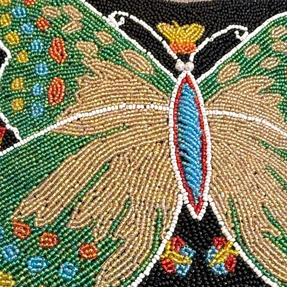 Y2K Beaded Butterfly Handbag - Picture 2 of 15